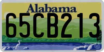 AL license plate 65CB213