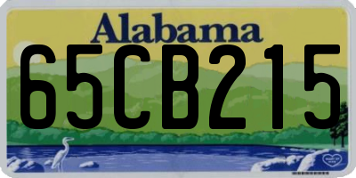 AL license plate 65CB215