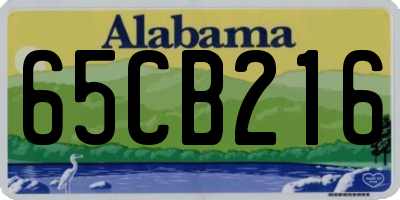 AL license plate 65CB216