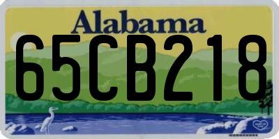 AL license plate 65CB218