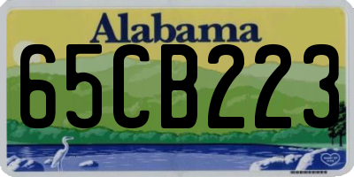 AL license plate 65CB223