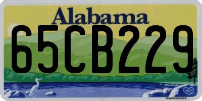 AL license plate 65CB229