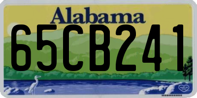 AL license plate 65CB241