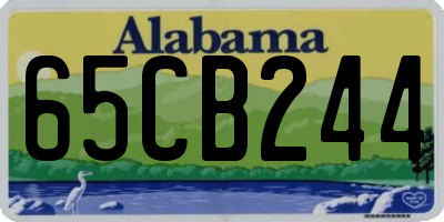 AL license plate 65CB244