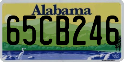 AL license plate 65CB246