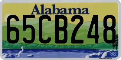 AL license plate 65CB248