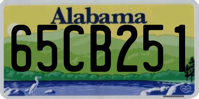 AL license plate 65CB251