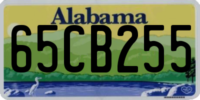 AL license plate 65CB255