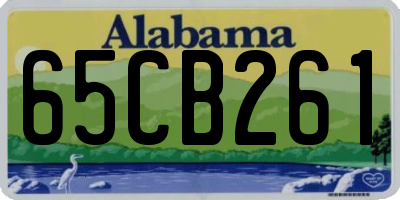 AL license plate 65CB261