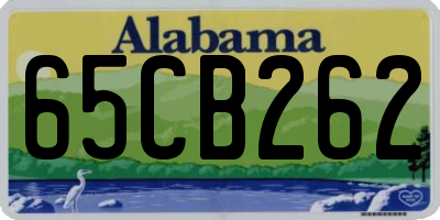 AL license plate 65CB262