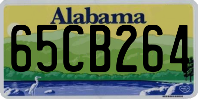 AL license plate 65CB264