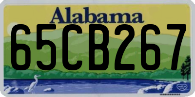 AL license plate 65CB267