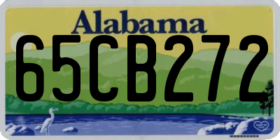 AL license plate 65CB272