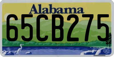 AL license plate 65CB275