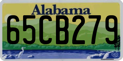 AL license plate 65CB279