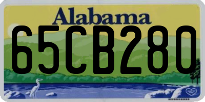 AL license plate 65CB280