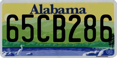 AL license plate 65CB286