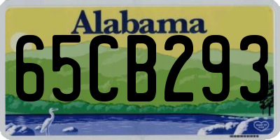 AL license plate 65CB293