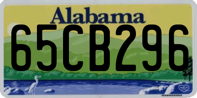 AL license plate 65CB296