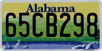 AL license plate 65CB298