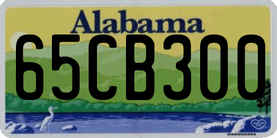 AL license plate 65CB300