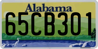 AL license plate 65CB301
