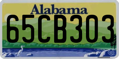 AL license plate 65CB303