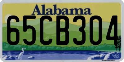 AL license plate 65CB304