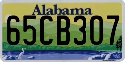 AL license plate 65CB307