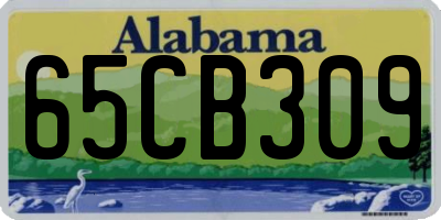 AL license plate 65CB309