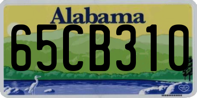 AL license plate 65CB310