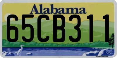 AL license plate 65CB311