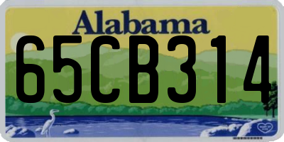 AL license plate 65CB314
