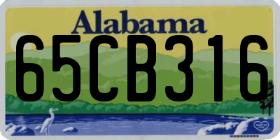 AL license plate 65CB316