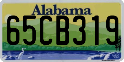 AL license plate 65CB319