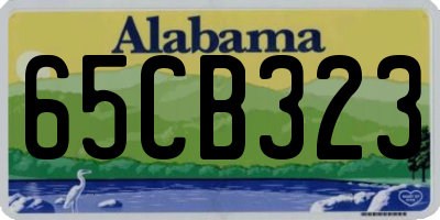 AL license plate 65CB323