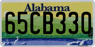 AL license plate 65CB330