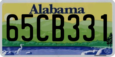 AL license plate 65CB331
