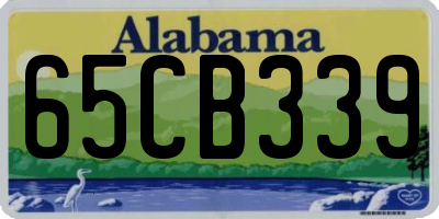 AL license plate 65CB339