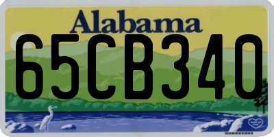 AL license plate 65CB340