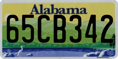 AL license plate 65CB342