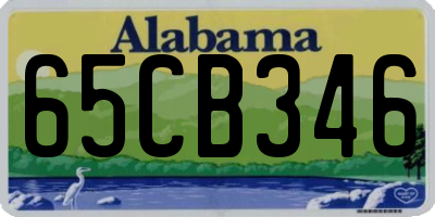 AL license plate 65CB346