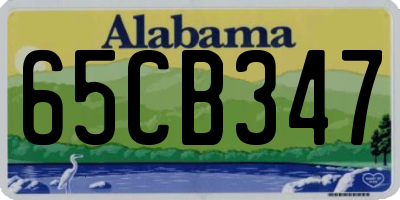 AL license plate 65CB347