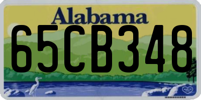 AL license plate 65CB348