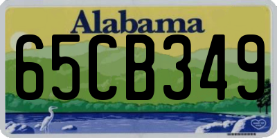 AL license plate 65CB349