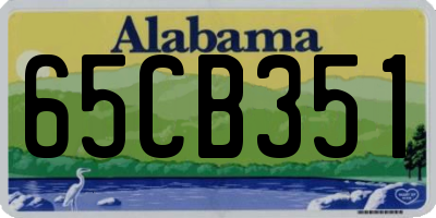 AL license plate 65CB351
