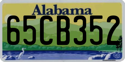 AL license plate 65CB352