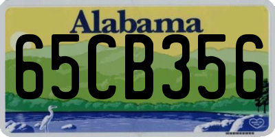 AL license plate 65CB356