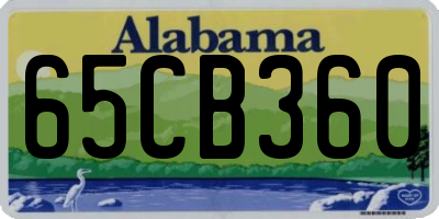 AL license plate 65CB360