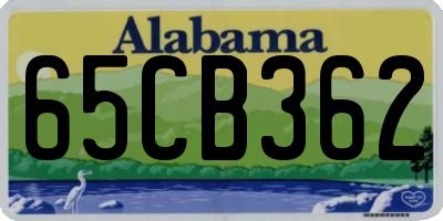 AL license plate 65CB362